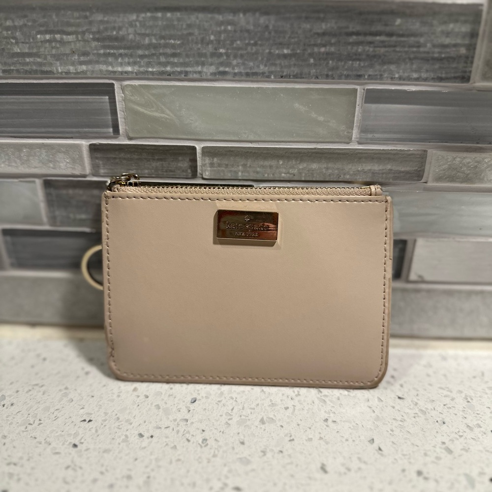 Kate Spade Elegant Beige Leather Wallet